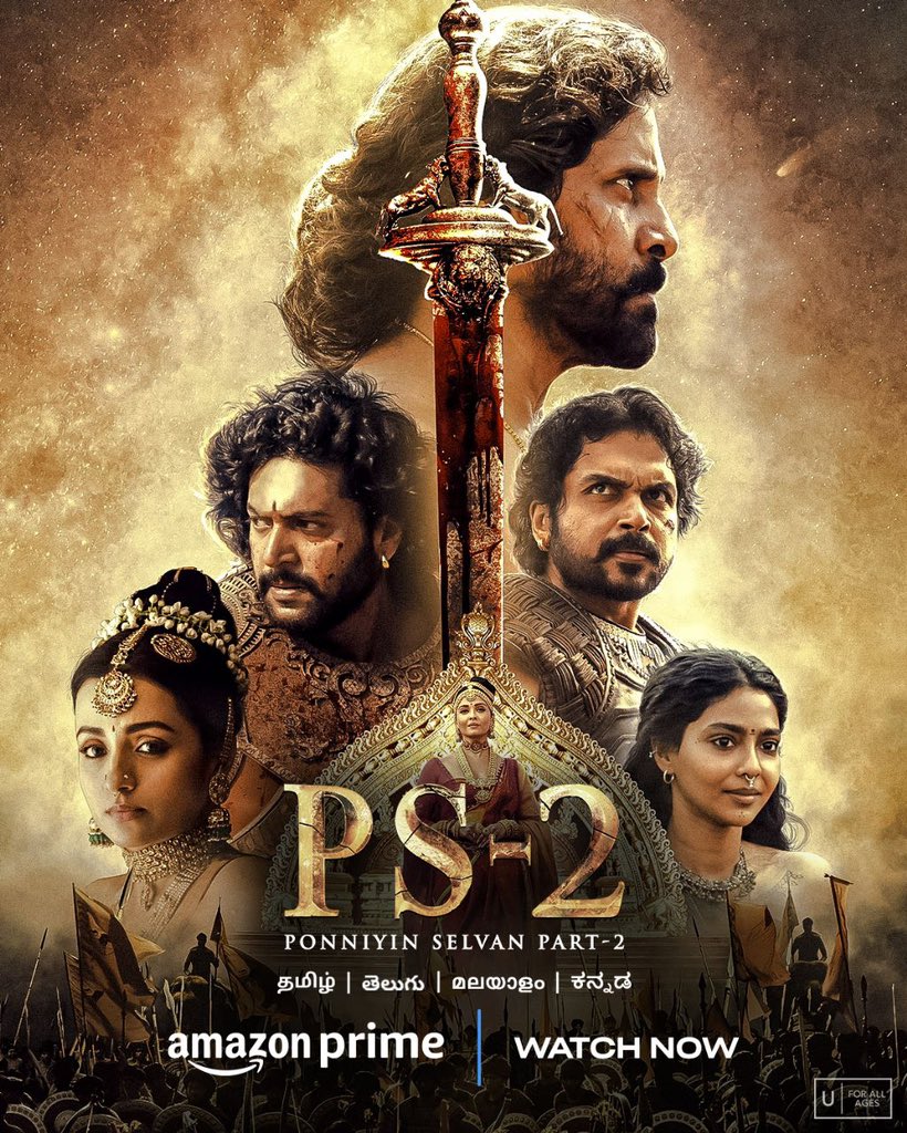 Download Ponniyin Selvan: Part 2 (2023) WEB-DL AMZN Hindi DD5.1 ORG Full Movie 1080p | 720p | 480p [500MB] download