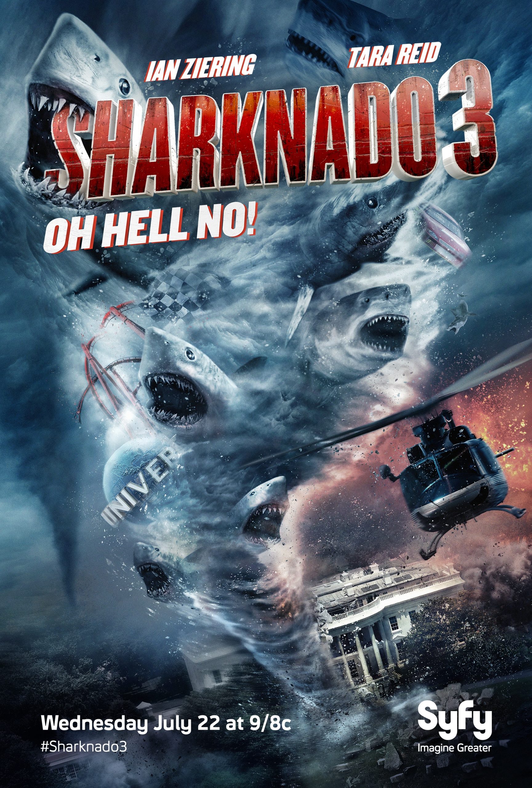 Download Sharknado 3: Oh Hell No! (2015) BluRay Dual Audio Hindi Extended 1080p | 720p | 480p [300MB] download