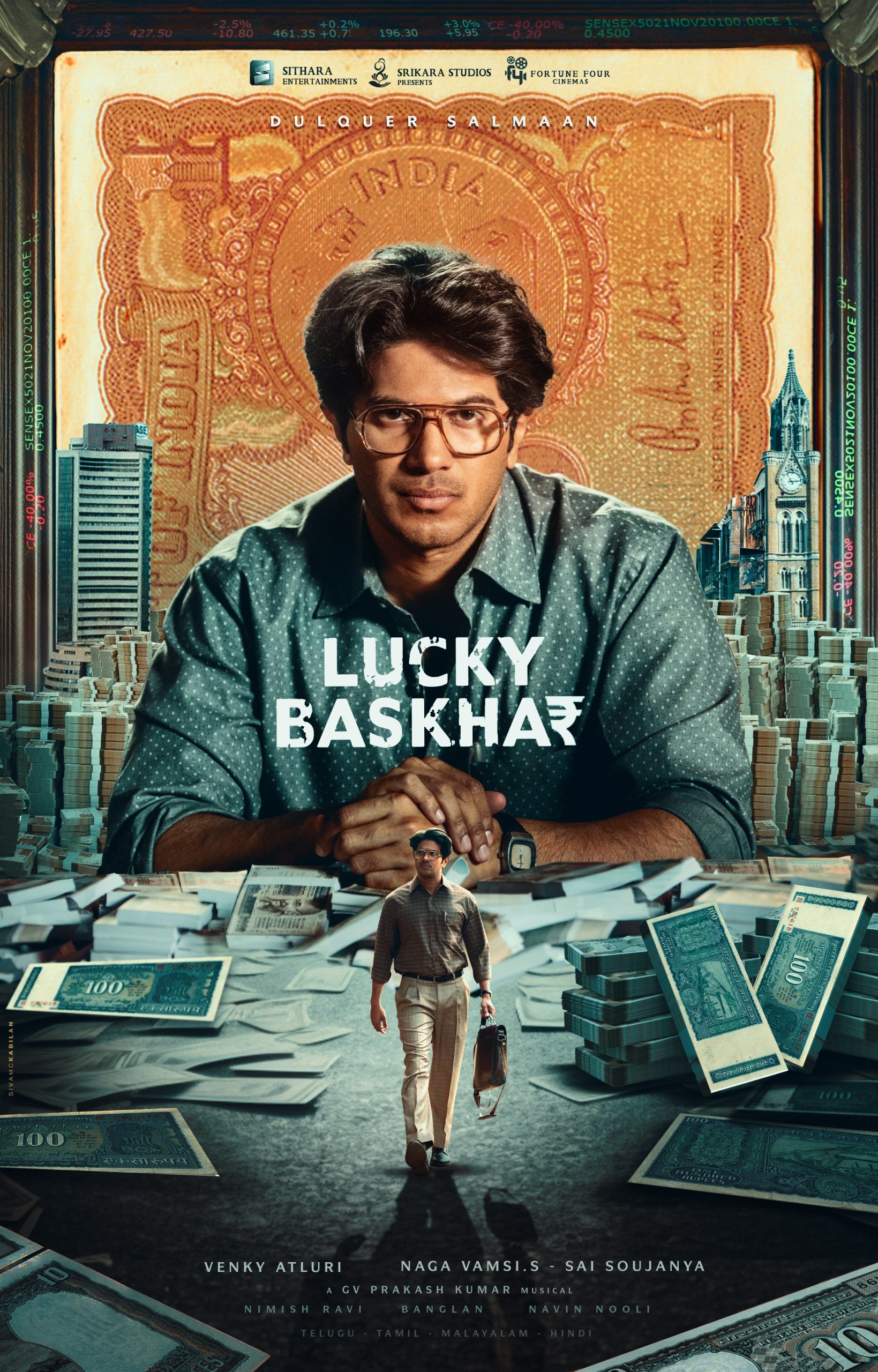 Download Lucky Baskhar (2024) WEB-DL Hindi ORG Dubbed Full Movie 1080p | 720p | 480p [500MB] download