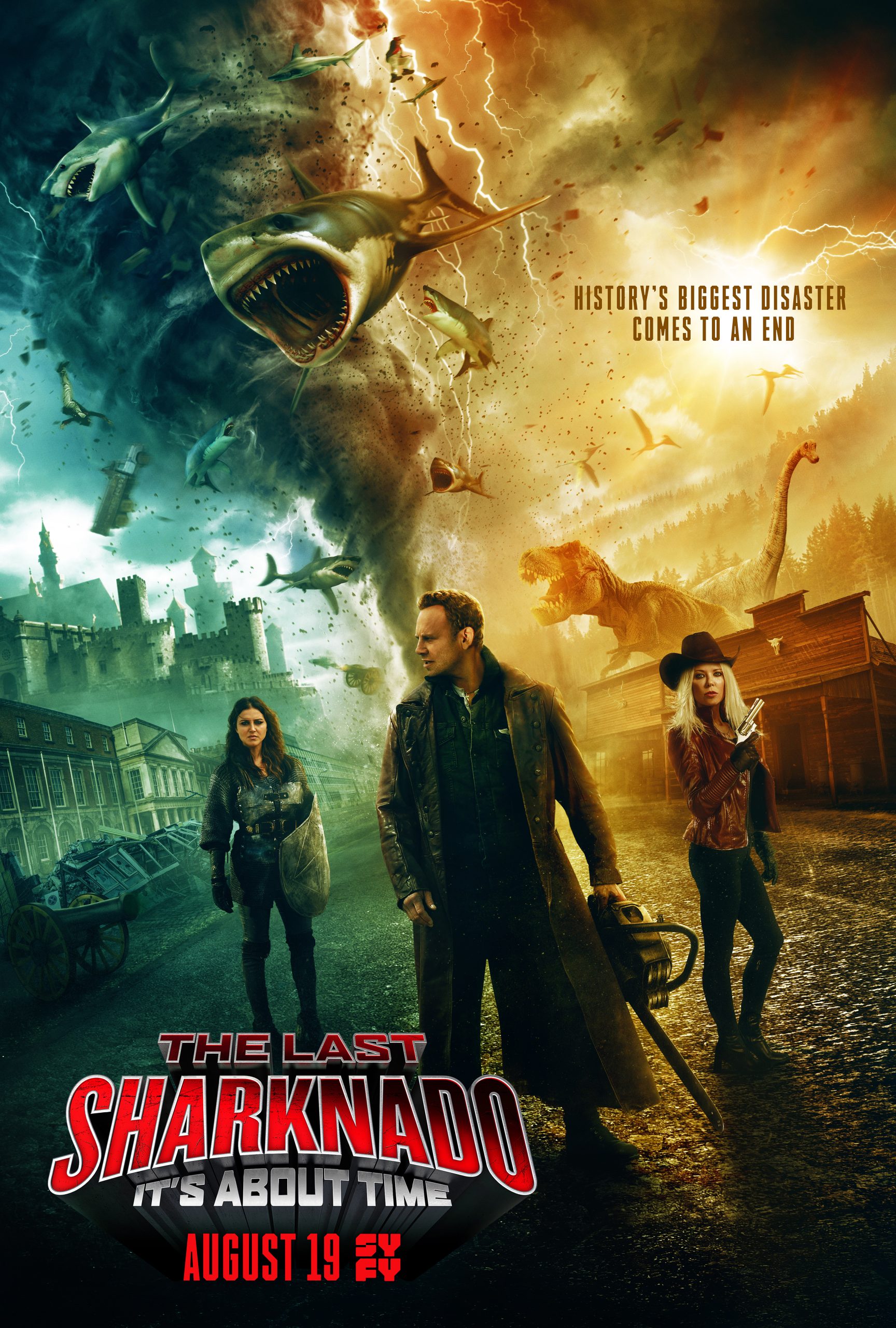 Download Sharknado 6: The Last Sharknado (2018) BluRay Dual Audio Hindi Extended 1080p | 720p | 480p [300MB] download